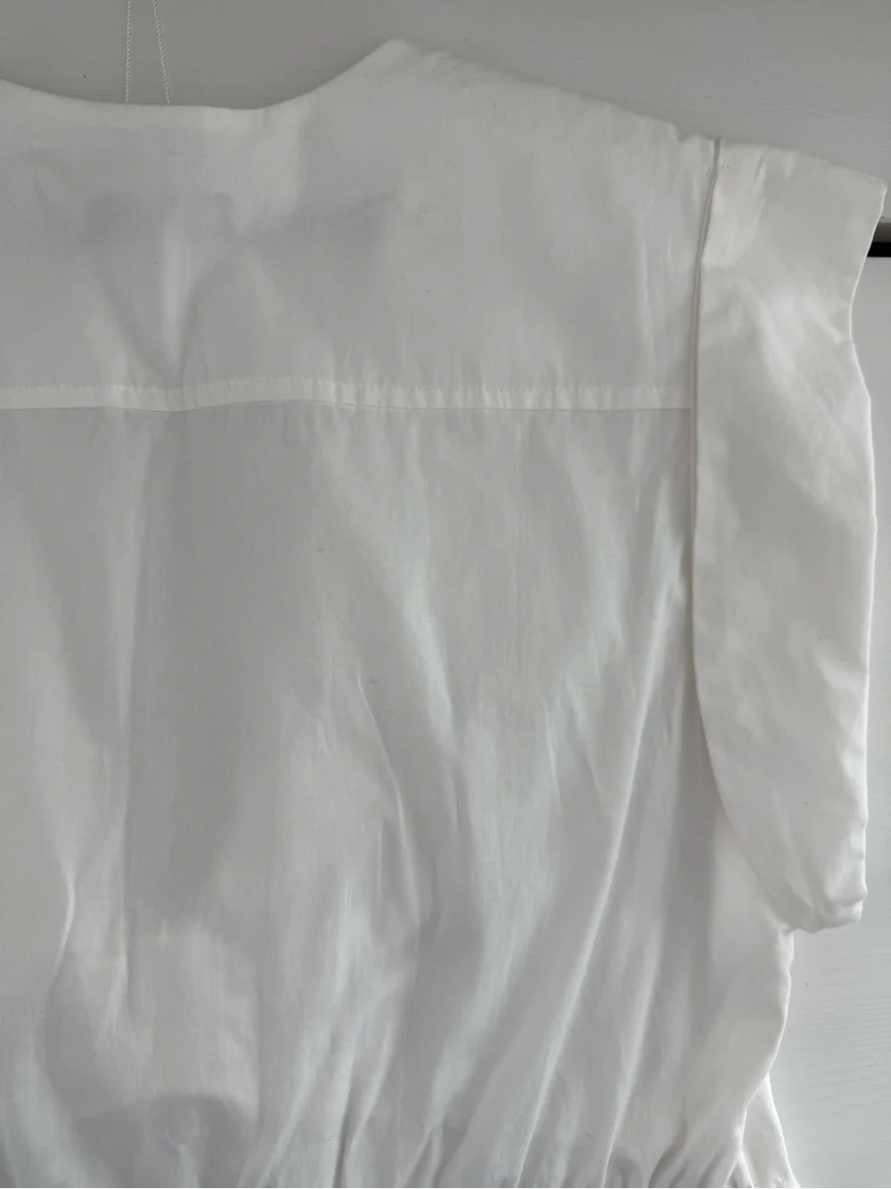 Steve Madden NWT White Cotton Poplin Mini Dress Size L Hidden Side Zip